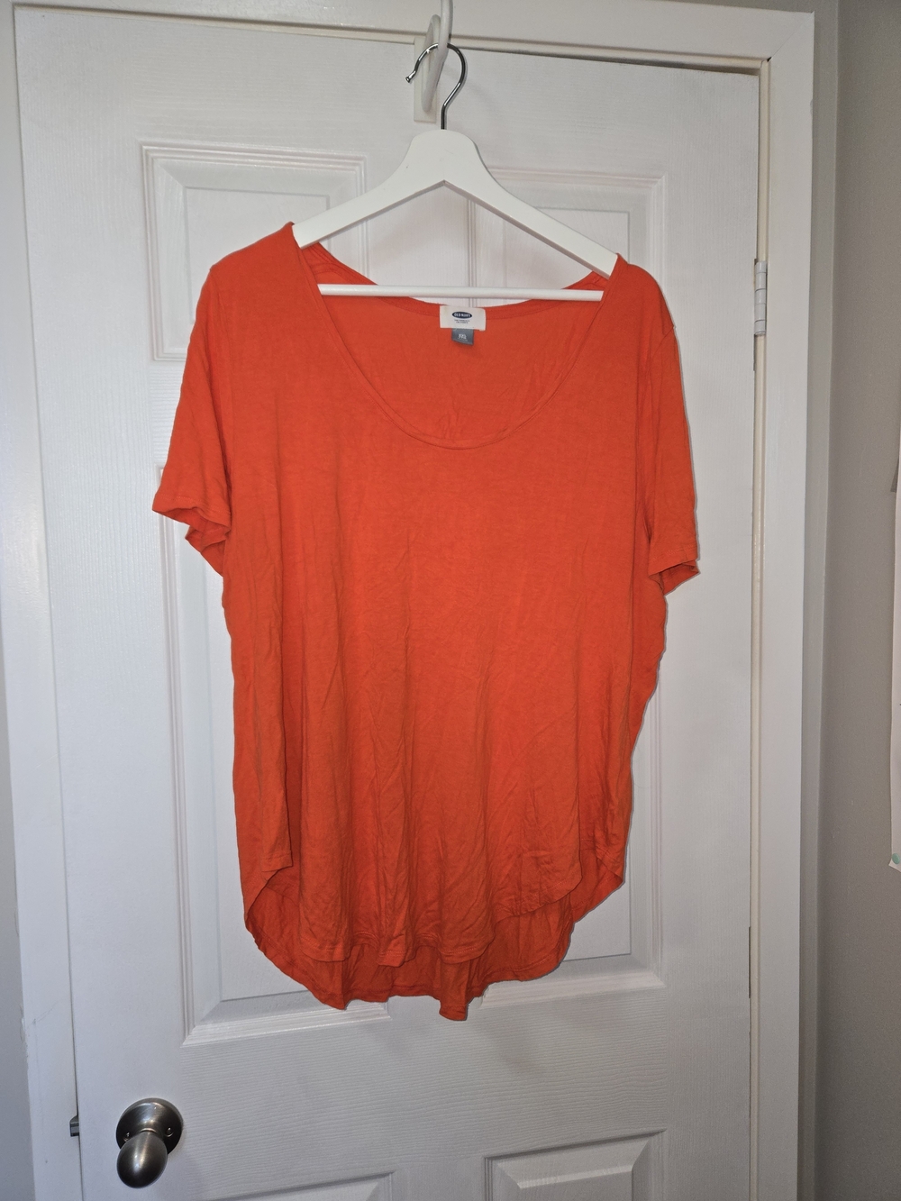 Old Navy Women's Scoop Neck Short Sleeve Tee - Bright Orange